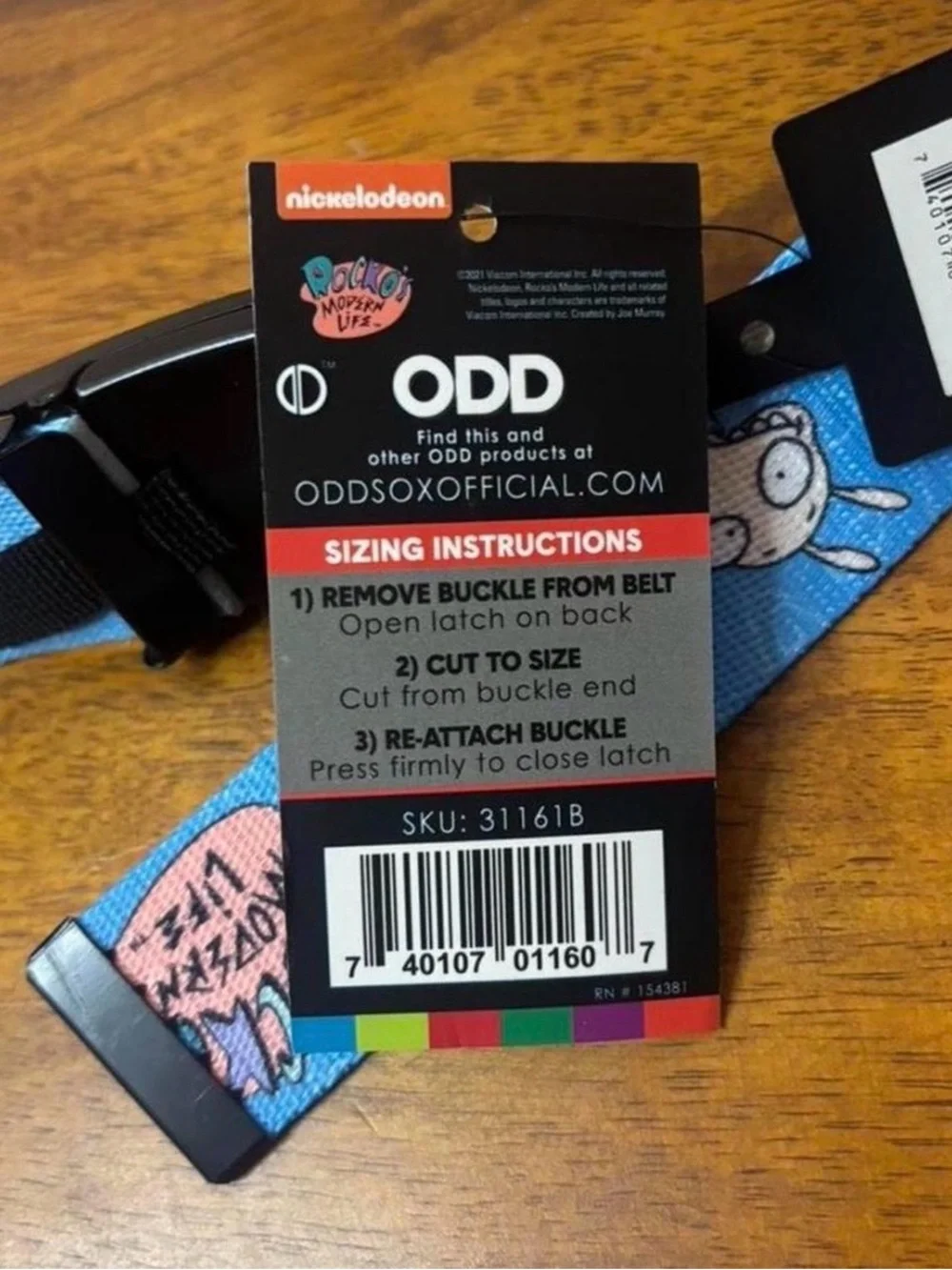Rocko's Modern Life Blue Logo Belt